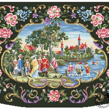 Схема вышивки «винтаж сумка»