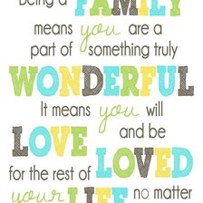 Схема вышивки «Being Family»