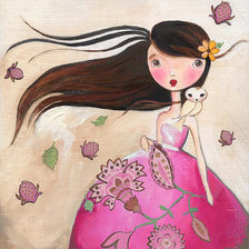 Схема вышивки «Fall Girl»