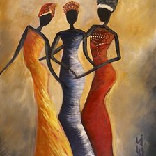 Схема вышивки «Africn queen»