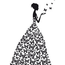 Butterfly woman