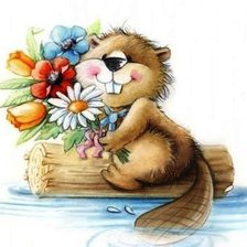 Схема вышивки «Бобрик»