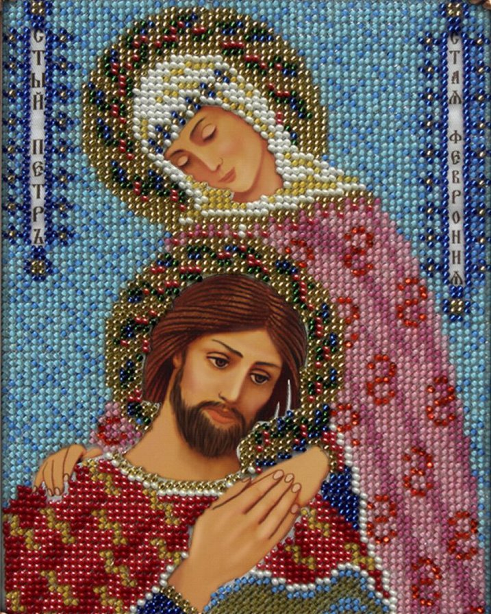 "Петр и Февронья" - иконы, семья, венчание, святые - оригинал