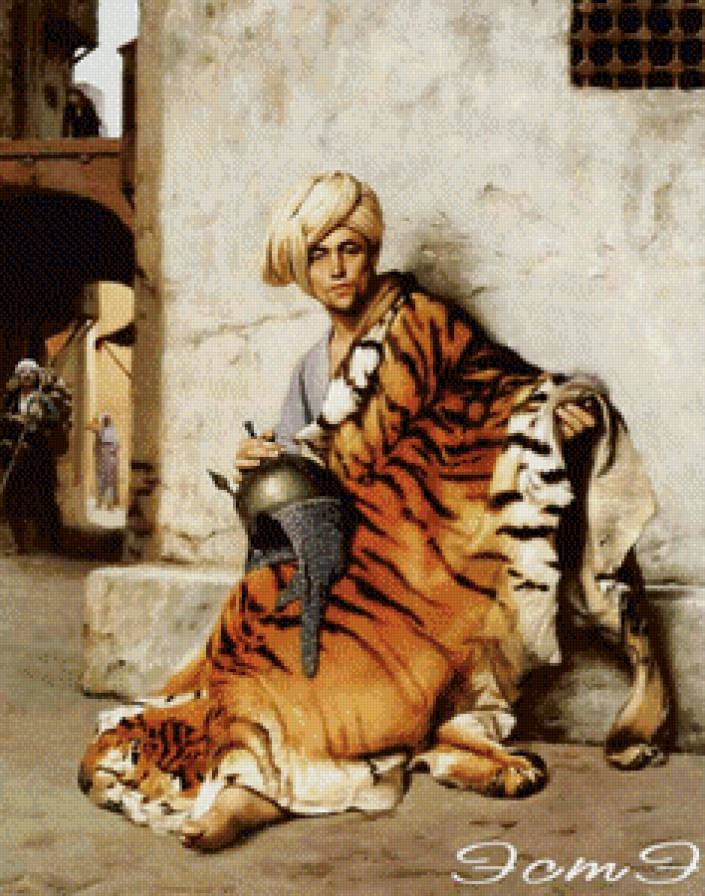 торговец шкурами - картина - предпросмотр