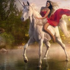 Схема вышивки «Единорог»