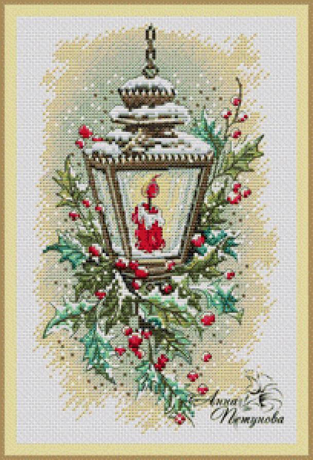 Новогодний фонарь - новогодний фонарь - предпросмотр