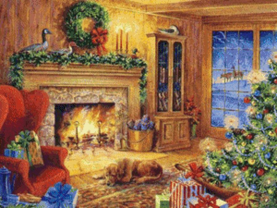 Perro en navidad - navidad - предпросмотр