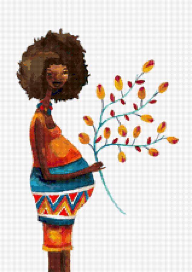 Pregnant Afircan Woman By Barbara SS - africa - предпросмотр