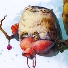 Схема вышивки «Сова на грелке»