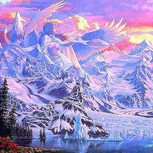 Схема вышивки «горный ангел»