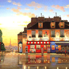 Схема вышивки «город»