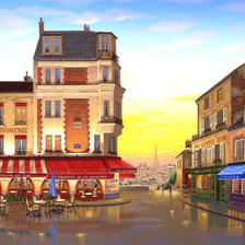 Схема вышивки «город»