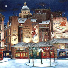 Схема вышивки «город»