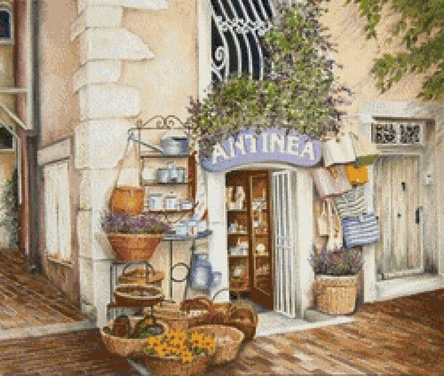 Дворик - природа, пейзаж, дом, дворик - предпросмотр