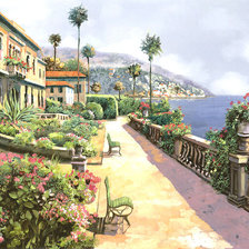 Схема вышивки «Набережная»