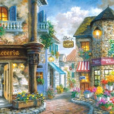 Схема вышивки «улочка»