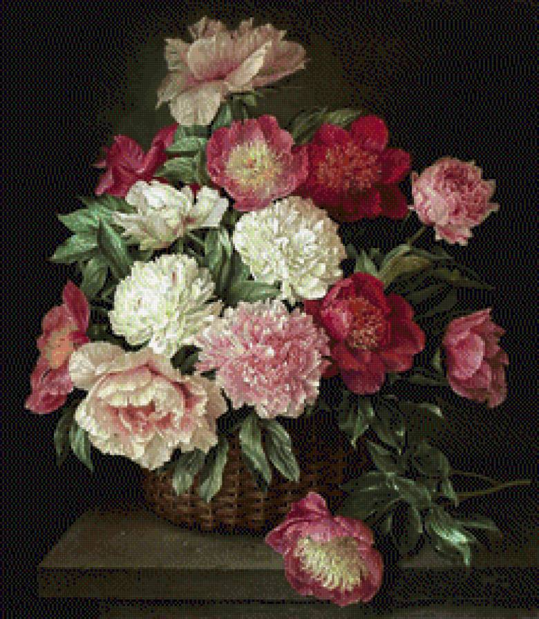 Цветы - букет, цветы, живопись, красота, картина - предпросмотр