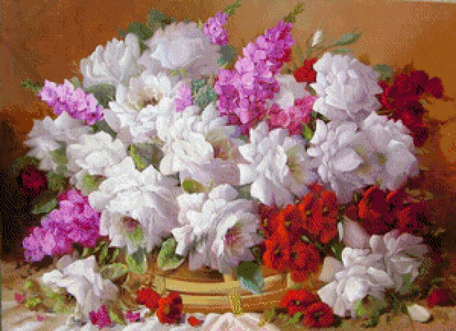 Цветы - цветы, картина, живопись, красота, букет - предпросмотр