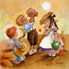 Схема вышивки «Pintura Motivo infantil de Ferrandiz»