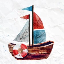 Схема вышивки «Кораблик»