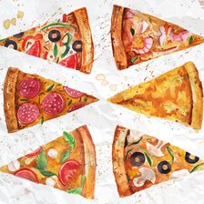 Схема вышивки «Пицца»