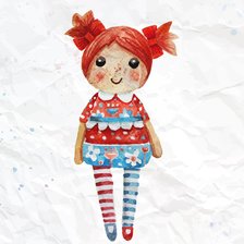 Схема вышивки «Кукла»