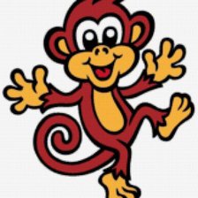 Схема вышивки «обезьянка»