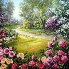 Схема вышивки «Летний пейзаж»