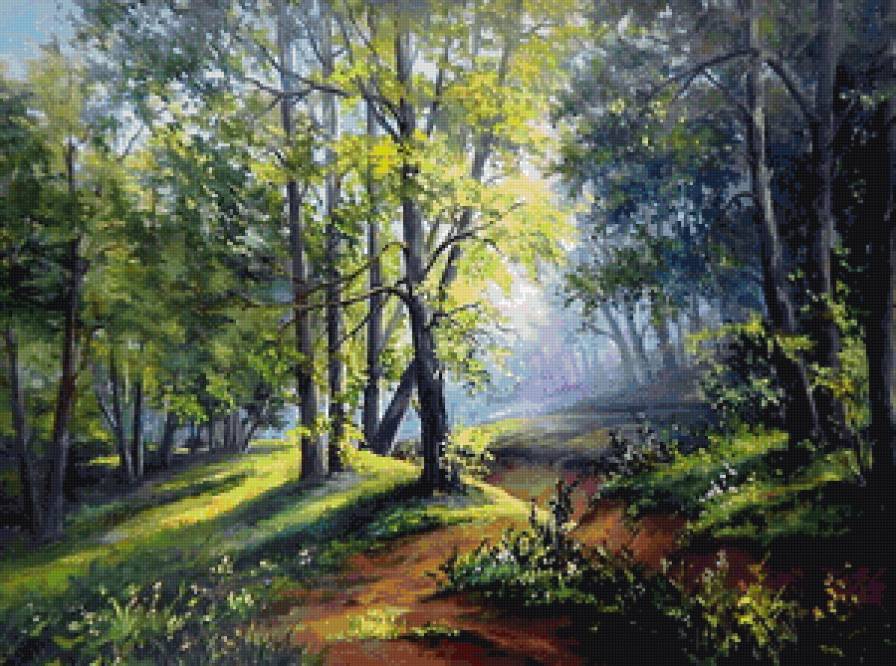 Летний пейзаж - природа, пейзаж - предпросмотр