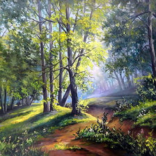 Схема вышивки «Летний пейзаж»