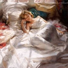 Схема вышивки «Утро»