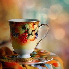 Схема вышивки «Осенняя кружка»