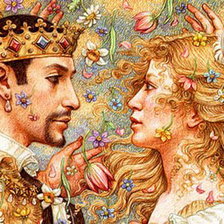 Схема вышивки «Король и королева»