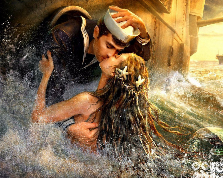 поцелуй русалки - море русалки - оригинал