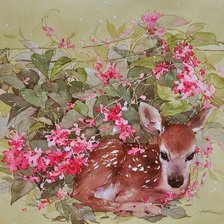 Схема вышивки «олень»