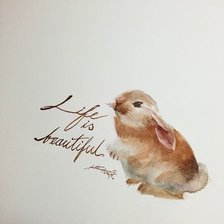 Схема вышивки «Кролик»