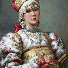 Схема вышивки «Русская красавица 3»