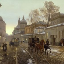 Схема вышивки «городок»