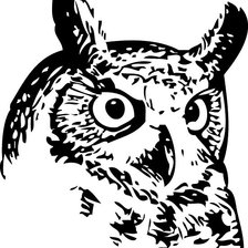 Схема вышивки «сова»