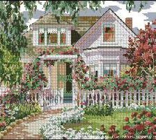 Схема вышивки «Домик»