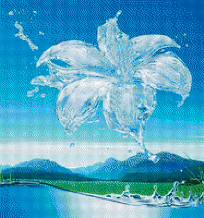 Цветок из воды - предпросмотр