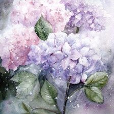 Схема вышивки «гортензия»