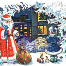 Схема вышивки «Дед Мороз»