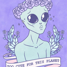 Схема вышивки «Слишком миленький для этой планеты»