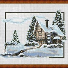 Схема вышивки «мельница»