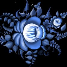 Схема вышивки «Гжель»