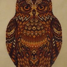 Схема вышивки «сова»