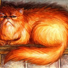 Схема вышивки «Рыжий»