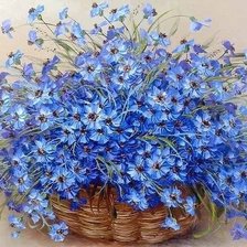 букет васильков