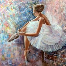 Схема вышивки «балерина»